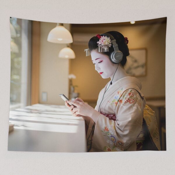 Item preview, Silent Scroll – The Anti-Social Maiko designed and sold by YOUFIRST9112.