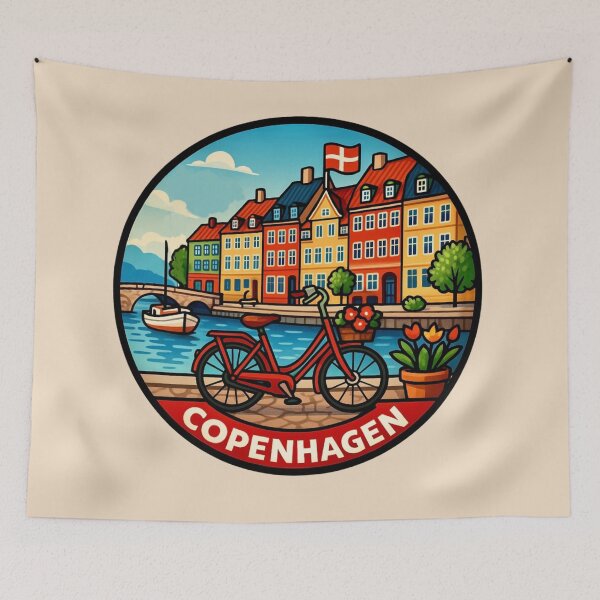 Item preview, Copenhagen, Denmark designed and sold by Myra365Art.