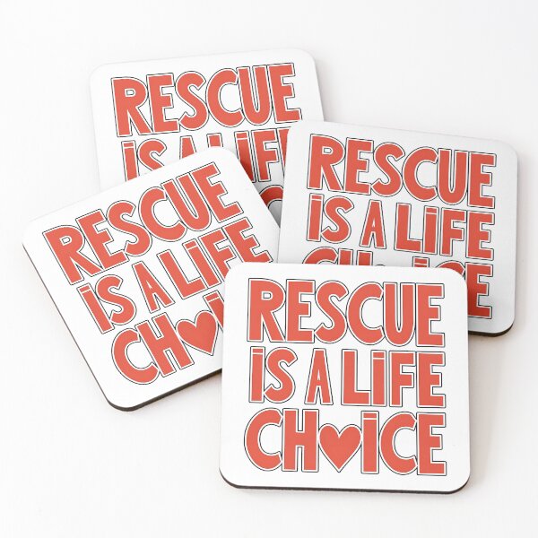 Item preview, Rescue Is a Life Choice – Animal Rescue Advocate  designed and sold by CuteDesignables.