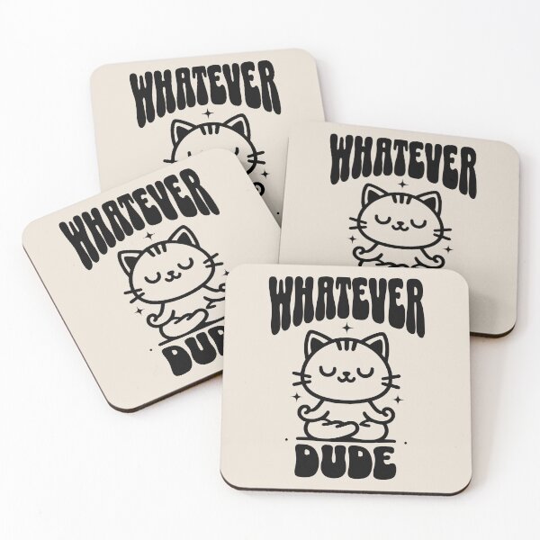 Item preview, Whatever Dude - Chill Cat Meditating designed and sold by dudelinart.