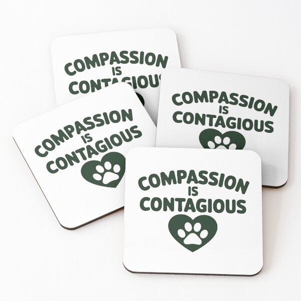 Item preview, Compassion Is Contagious – Animal Rescue & Kindness designed and sold by CuteDesignables.