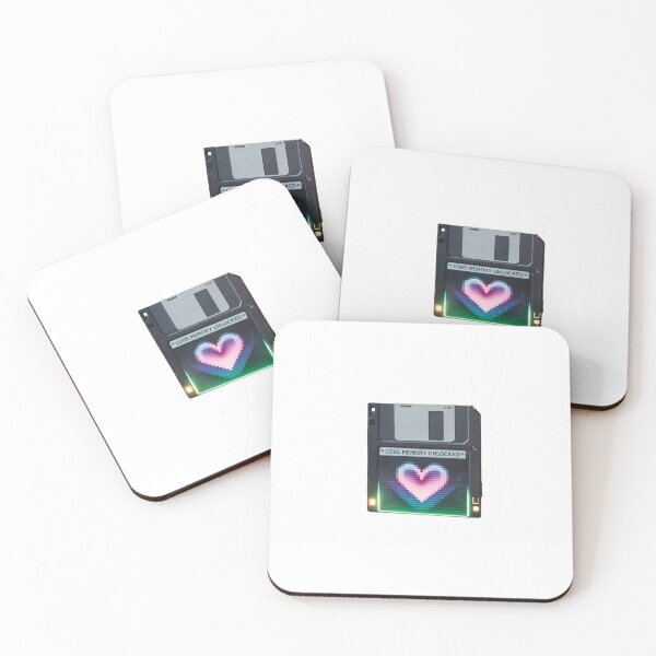 Item preview, Core Memory Unlocked Sticker – Retro Pixel Heart Tech Art designed and sold by Hasanify.