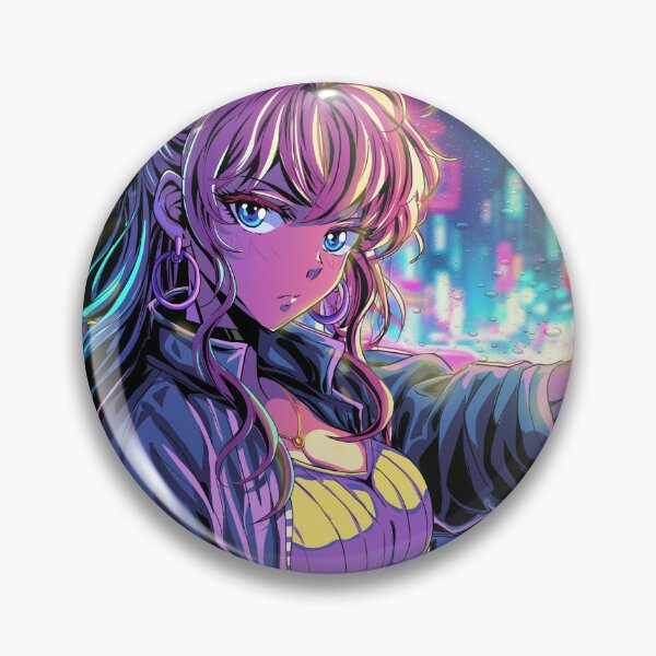Item preview, Sexy Anime Girl Driving at Night – Neon City Pop Aesthetic designed and sold by AirForceTuan.