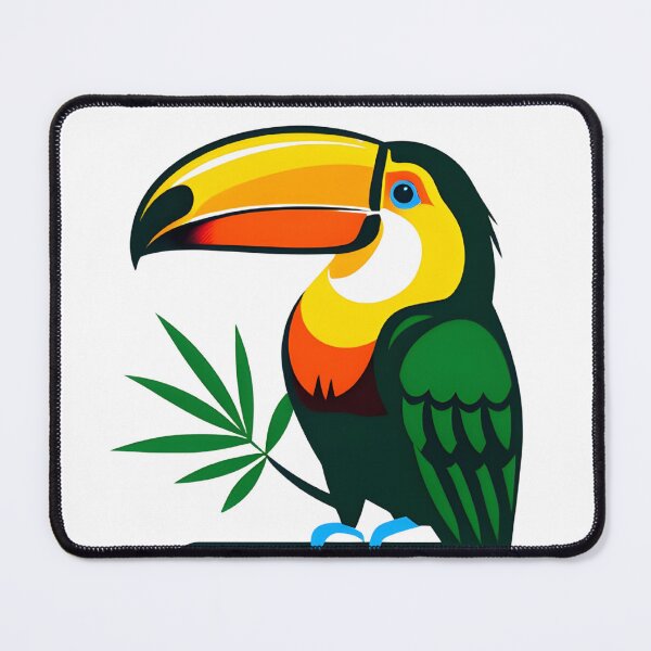 Item preview, Colorful Tropical Toucan Jungle Escape Sticker designed and sold by FestivityFinds.