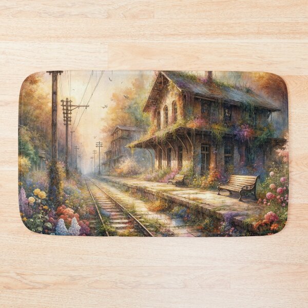 Item preview, Abandoned Overgrown Railway designed and sold by M-Y-A-R-T-.