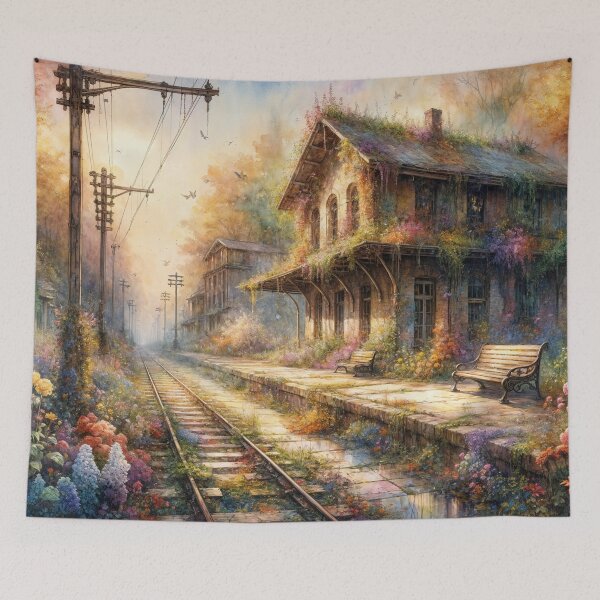 Item preview, Abandoned Overgrown Railway designed and sold by M-Y-A-R-T-.