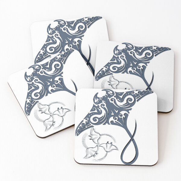 Item preview, Elegant Manta ray with Swirling Patterns designed and sold by ChicksGoods.