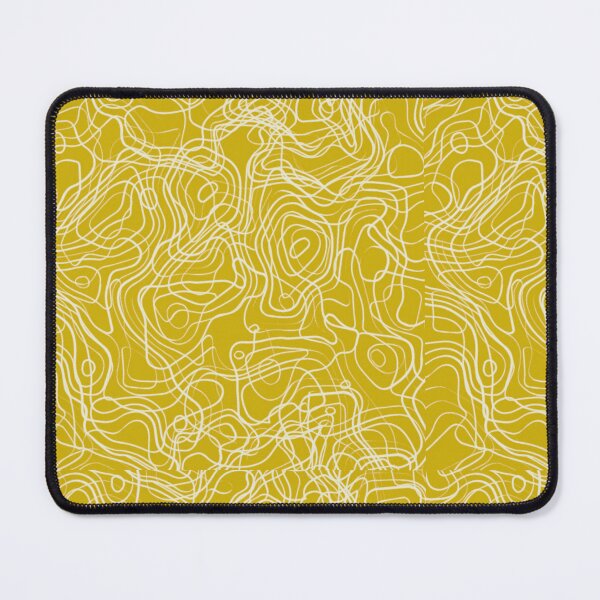 Item preview, Yellow Abstract Topo Lines – Organic Flow Pattern designed and sold by IndianShopper.