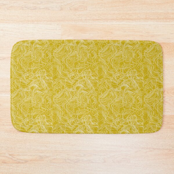 Item preview, Yellow Abstract Topo Lines – Organic Flow Pattern designed and sold by IndianShopper.