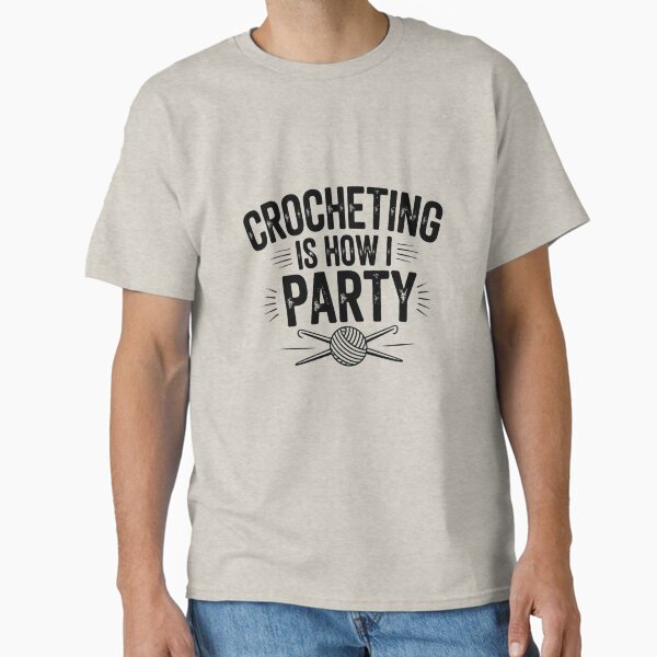 Item preview, Crocheting Is How I Party Design designed and sold by TMS-Studio.