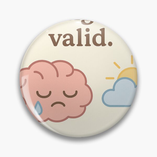 Artikelvorschau, Feelings Are Valid - Mental Health Cute Emotional Design entworfen und verkauft von PascalloDesigns.