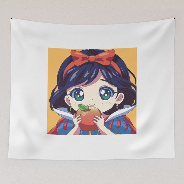 Item preview, Chibi Snow White – Cute Anime Princess with Apple designed and sold by AirForceTuan.
