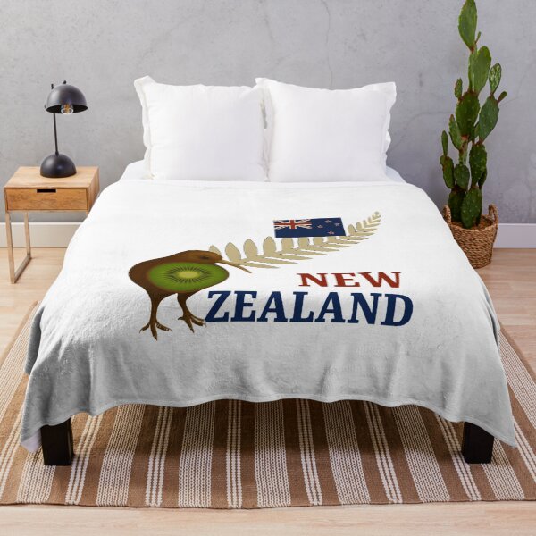 Artikelvorschau, Neuseeländische Flagge mit Kiwi-Vogel, Maori-Land, Neuseeland-Abenteuer entworfen und verkauft von Right-UR.
