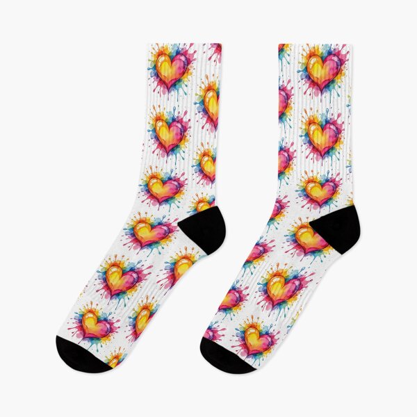 Item preview, Colorful Watercolor Heart Splash – Vibrant Love Illustration designed and sold by Marcu Ioachim.