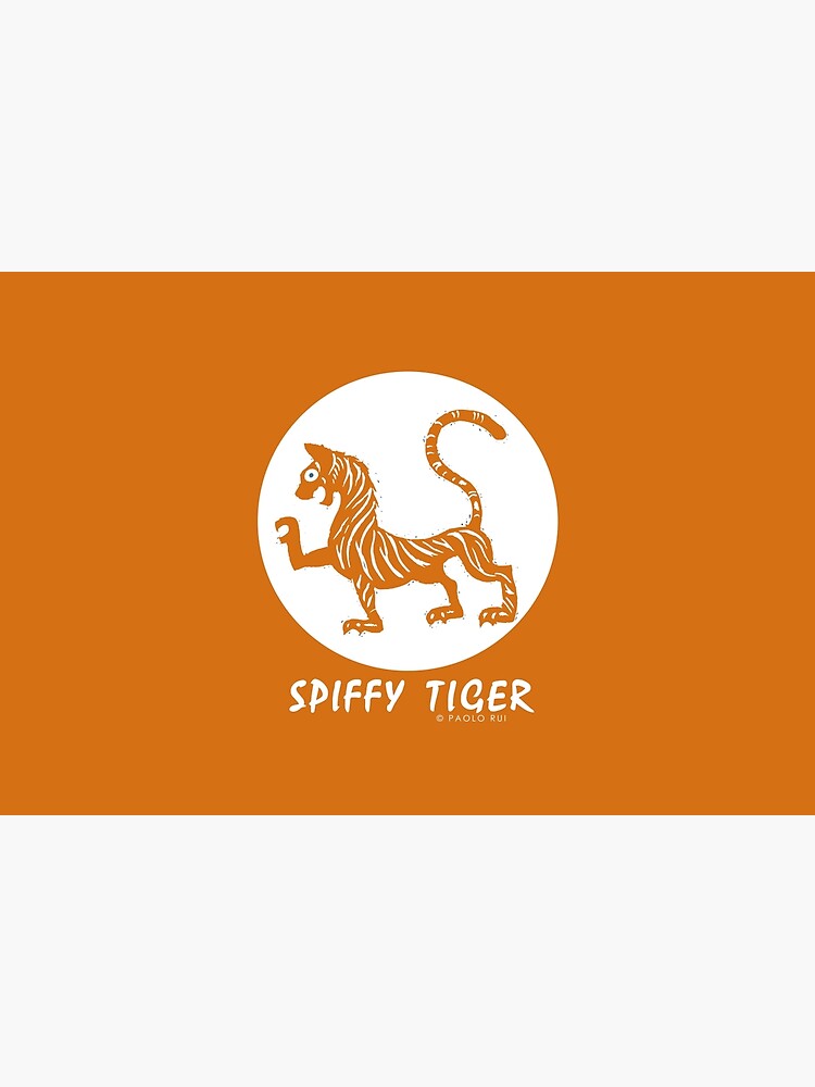 Thumbnail 6 of 6, Bath Mat, Chinese Zodiac 3 - Spiffy Tiger 2 designed and sold by PaoloRuiDesign.