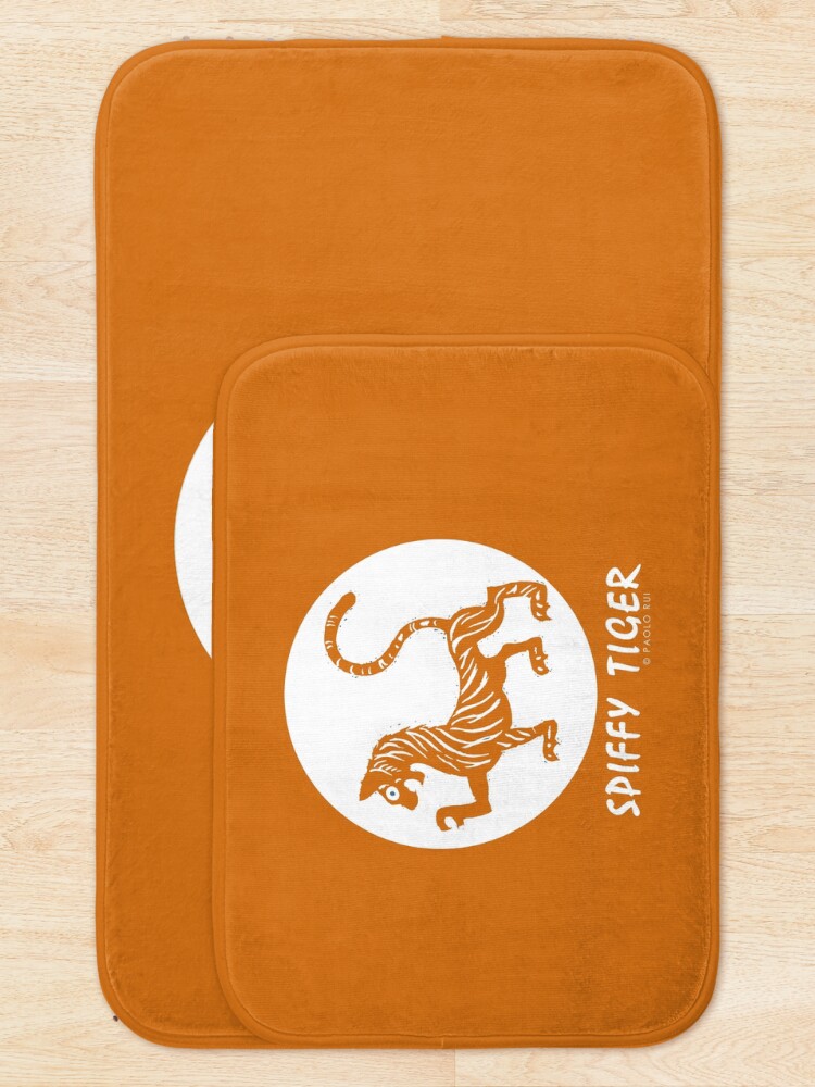 Thumbnail 5 of 6, Bath Mat, Chinese Zodiac 3 - Spiffy Tiger 2 designed and sold by PaoloRuiDesign.
