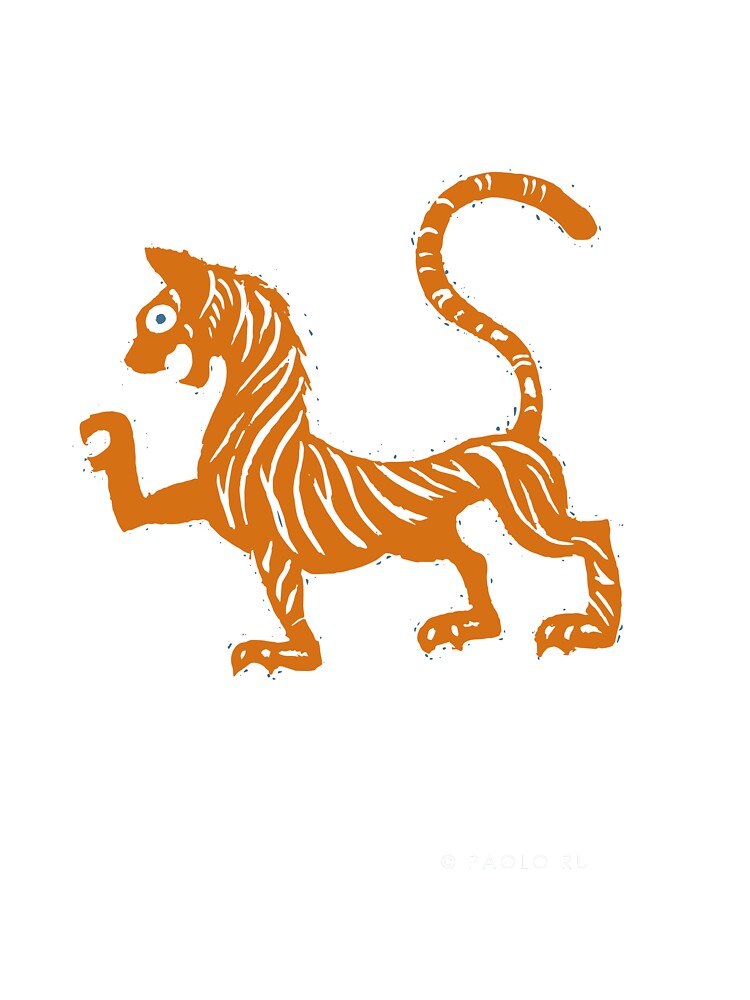 Thumbnail 2 of 2, Baby One-Piece, Chinese Zodiac 3 - Spiffy Tiger 2 designed and sold by PaoloRuiDesign.