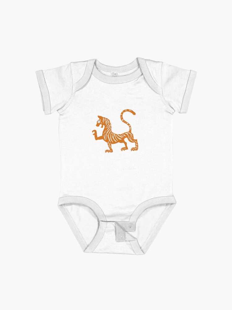 Thumbnail 1 of 2, Baby One-Piece, Chinese Zodiac 3 - Spiffy Tiger 2 designed and sold by PaoloRuiDesign.