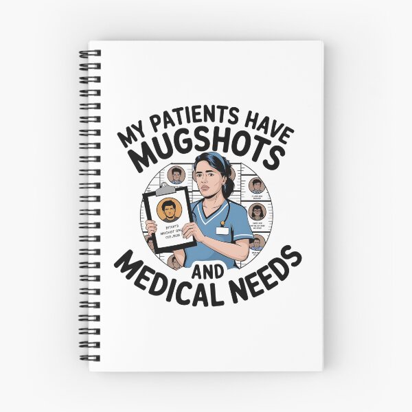 Aperçu de l'œuvre Mes patients ont des photos d'identité et des besoins médicaux – Infirmière correctionnelle drôle créée et vendue par CuteDesignables.