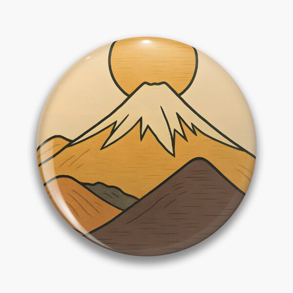 Item preview, Minimalist Mountain Sunrise - Geometric Landscape Tee designed and sold by PufftailStudio.