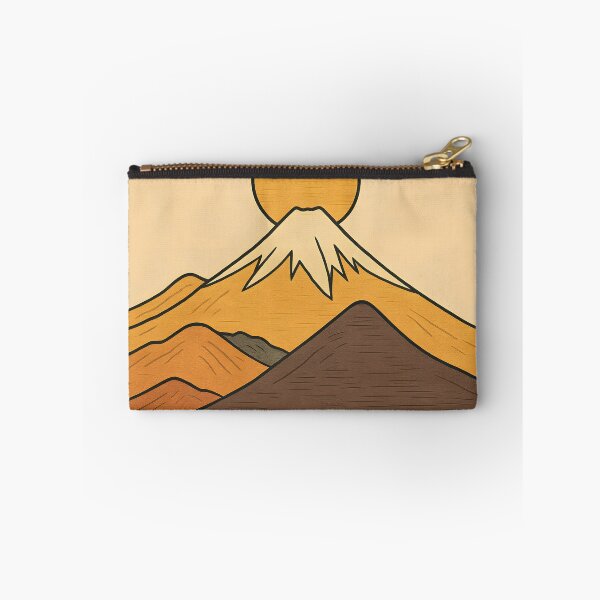 Item preview, Minimalist Mountain Sunrise - Geometric Landscape Tee designed and sold by PufftailStudio.