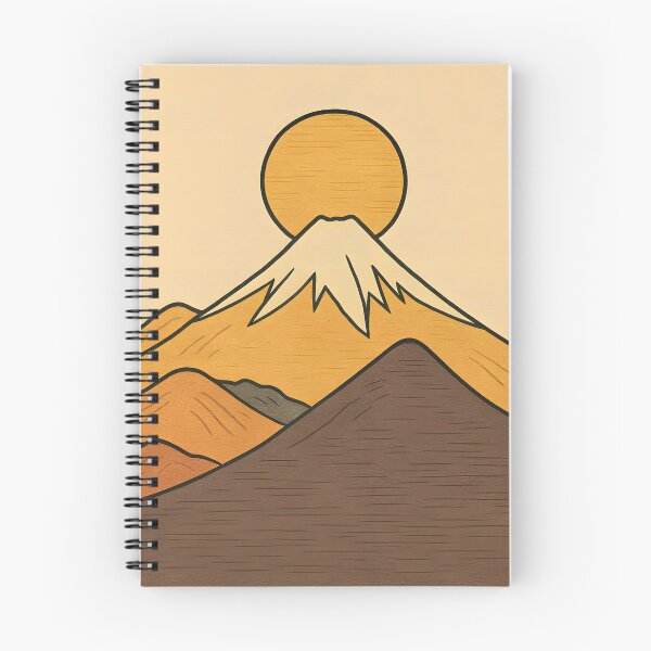 Item preview, Minimalist Mountain Sunrise - Geometric Landscape Tee designed and sold by PufftailStudio.