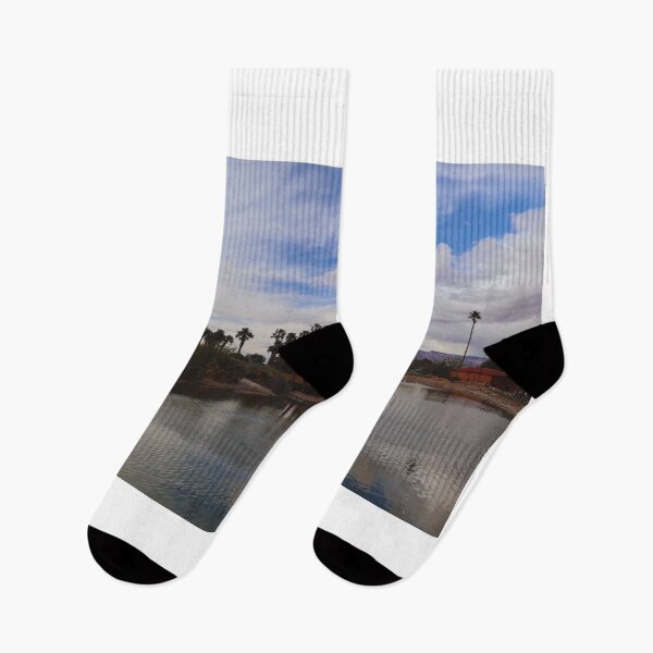 Item preview, Blue Sky, Palm Trees and Lake Reflections designed and sold by Phakade's Photos.