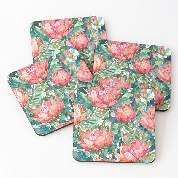 Item preview, Summer Protea Plants Watercolour designed and sold by CoolPixels.