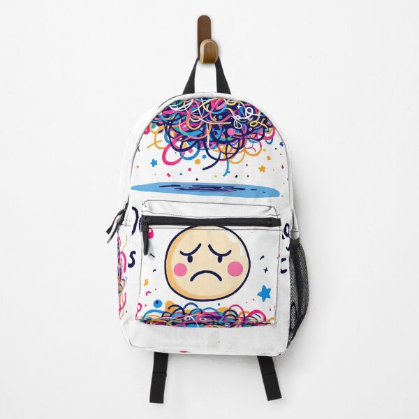 Item preview, There is a black background with a cartoon drawing of a pile of colorful hair designed and sold by cafegrafis.