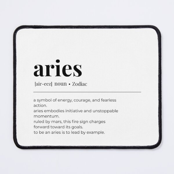 Item preview, Aries Zodiac Definition Modern Wall Art designed and sold by ZodiacVibesStudio.