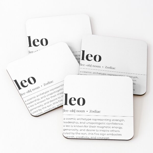 Item preview, Leo Zodiac Definition Minimalist Wall Art designed and sold by ZodiacVibesStudio.