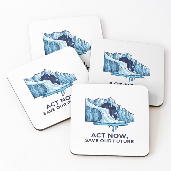 Item preview, ACT NOW, SAVE OUR FUTURE - Climate change, melting glaciers, global warming designed and sold by ART-POD-PL.