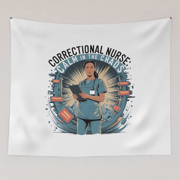 Item preview, Correctional Nurse – Calm in the Chaos Quote for Nurses designed and sold by CuteDesignables.