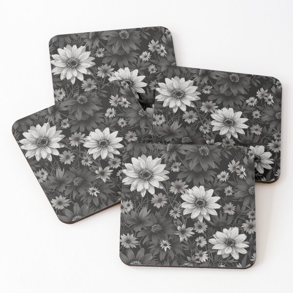 Item preview, Black and White Daisies designed and sold by CoolPixels.