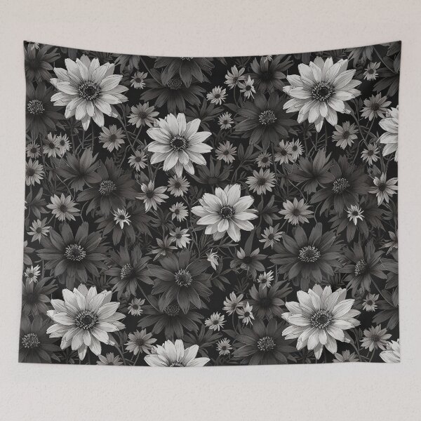 Item preview, Black and White Daisies designed and sold by CoolPixels.