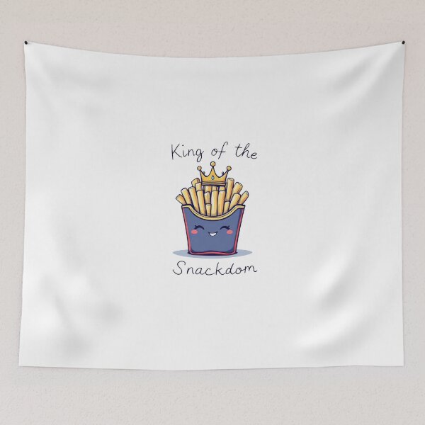 Item preview, A close up of a cartoon french fries with a crown on top designed and sold by cafegrafis.