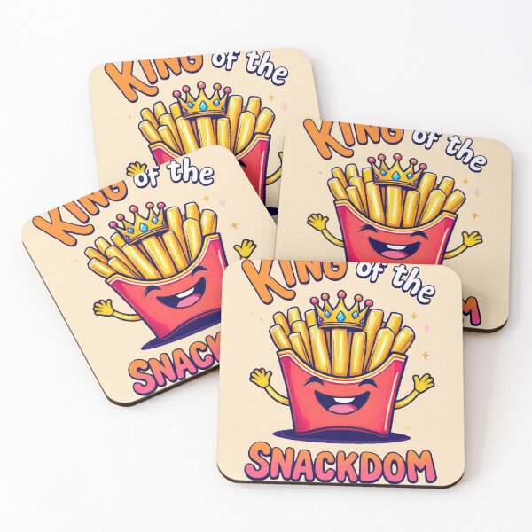 Item preview, A close up of a cartoon french fries with a crown on top designed and sold by cafegrafis.
