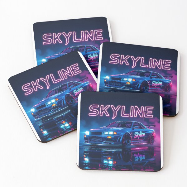 Item preview, Tuned Nissan Skyline, neon art lettering designed and sold by Salimgor Hangaround Music.