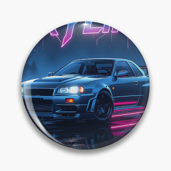 Item preview, Grey Tuned Nissan Skyline, Neon Art Lettering designed and sold by Salimgor Hangaround Music.