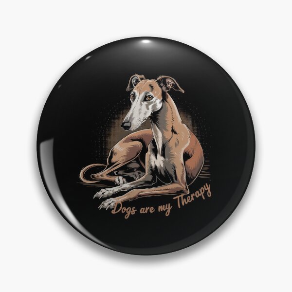 Artikelvorschau, Hunde sind meine Therapie – Whippet Greyhound Art entworfen und verkauft von WykroMerch.
