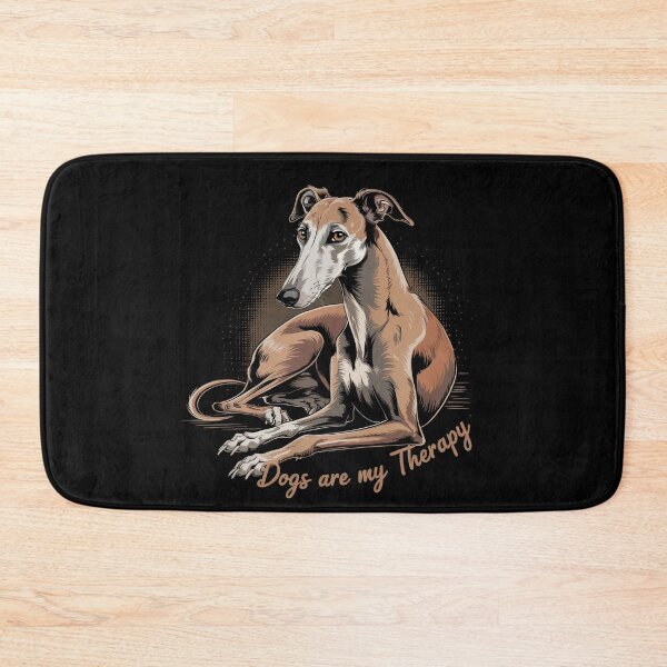 Item preview, Dogs Are My Therapy – Whippet Greyhound Art designed and sold by WykroMerch.