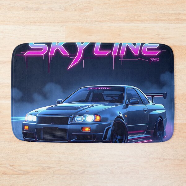 Item preview, Tuned Nissan Skyline, neon art lettering designed and sold by Salimgor Hangaround Music.