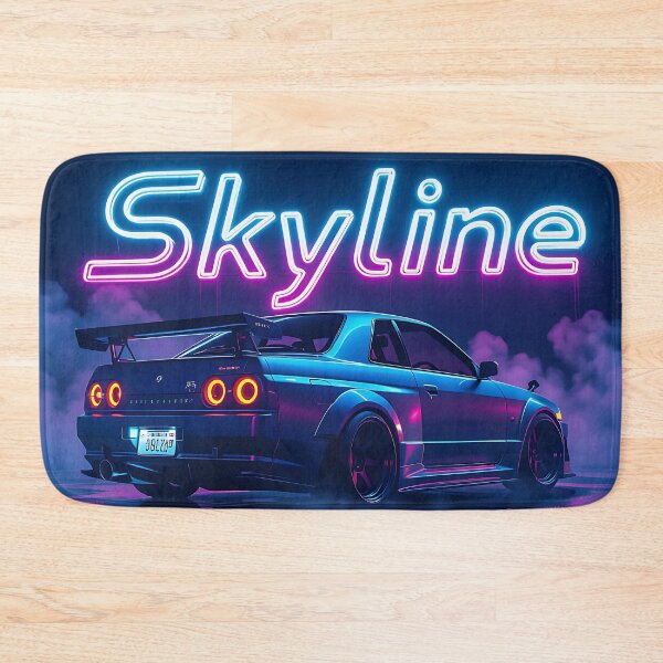 Item preview, JDM, Nissan Skyline, Neon Art, Rear View designed and sold by Salimgor Hangaround Music.