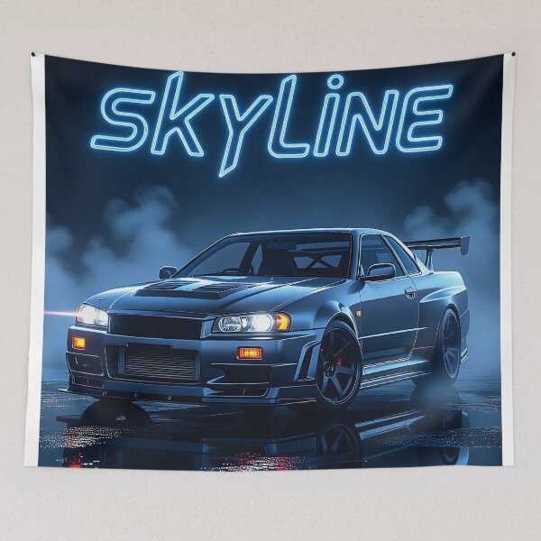 Item preview, JDM, Nissan Skyline, neon lettering, fog designed and sold by Salimgor Hangaround Music.