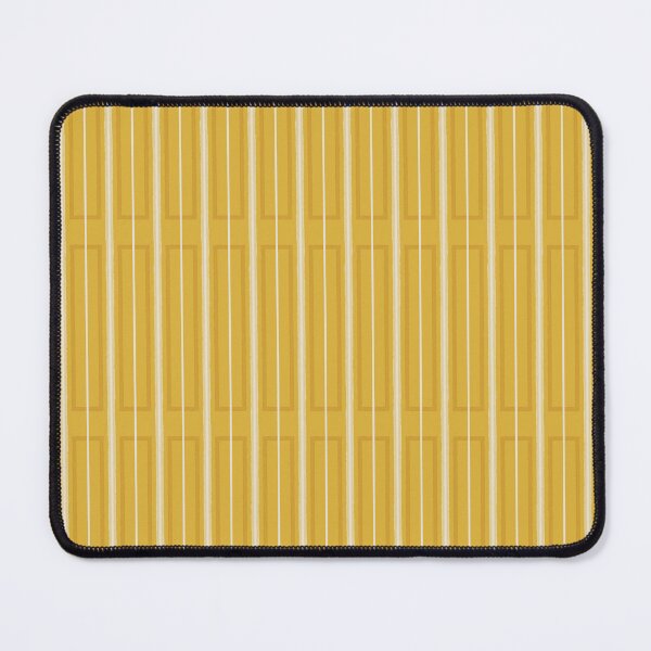 Item preview, Minimalist Geometric Mustard Yellow Geo Box Striped Pattern designed and sold by kierkegaard.
