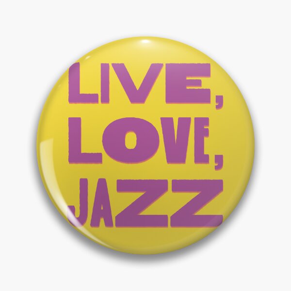Item preview, Live, Love, Jazz – Retro Jazz Quote designed and sold by kacperartdesign.