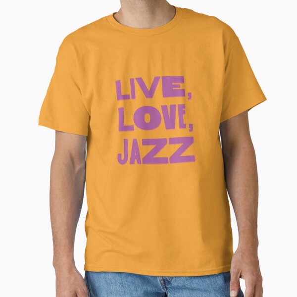 Item preview, Live, Love, Jazz – Retro Jazz Quote designed and sold by kacperartdesign.