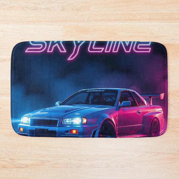 Item preview, JDM tuning, Nissan Skyline, neon lettering designed and sold by Salimgor Hangaround Music.