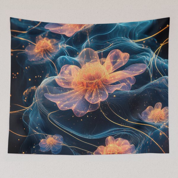 Item preview, “Neon Bloom Mindscape” – Psychedelic Floral Abstract designed and sold by ReachForArt.