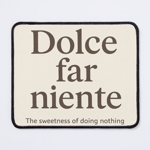 Item preview, **Dolce Far Niente – Italian Quote Minimalist Typography Design** designed and sold by IZZATH.
